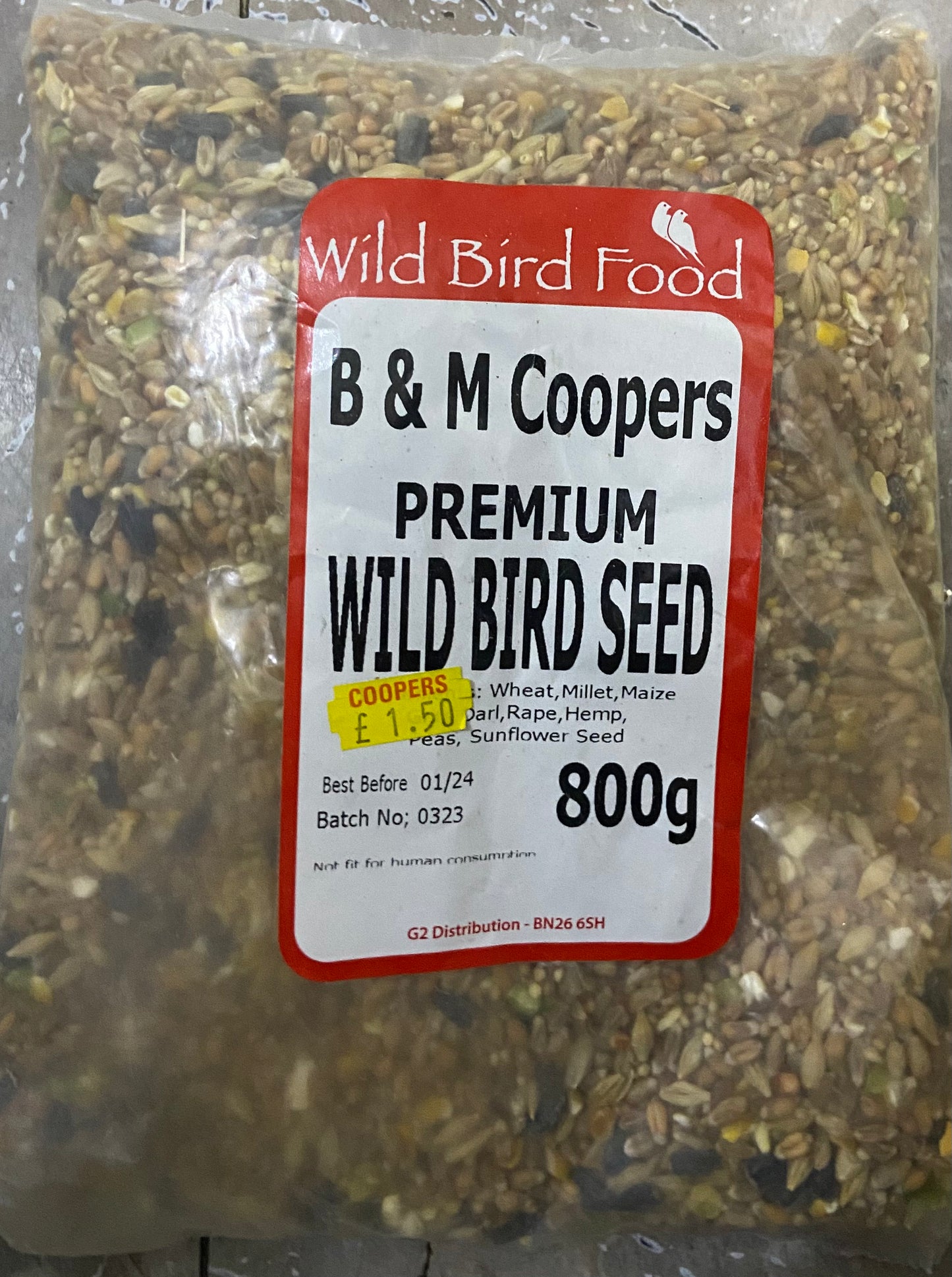 B & M COOPERS PREMIUM WILD BIRD FOOD 800g