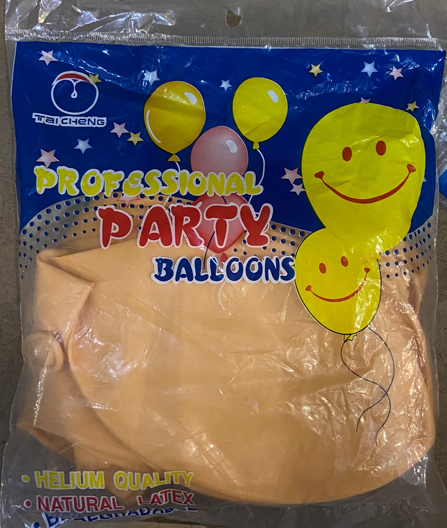 PROFESSIONAL PARTY BALLOONS LIGHT ORANGE