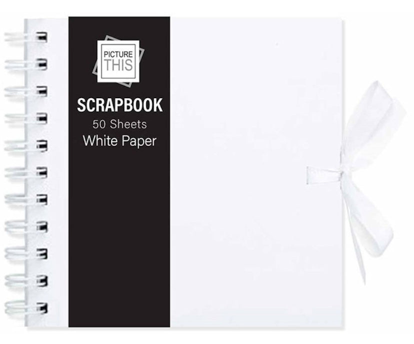 Scrape book 50 sheets white paper