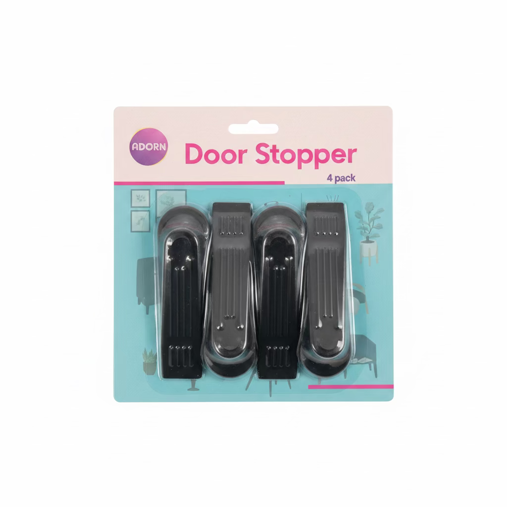 Heavy Duty Door Stopper 4 Pack - Keep Doors Secure