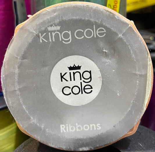 KING COLE RUBAN SATIN DOUBLE FACE 25mm-3M PÊCHE