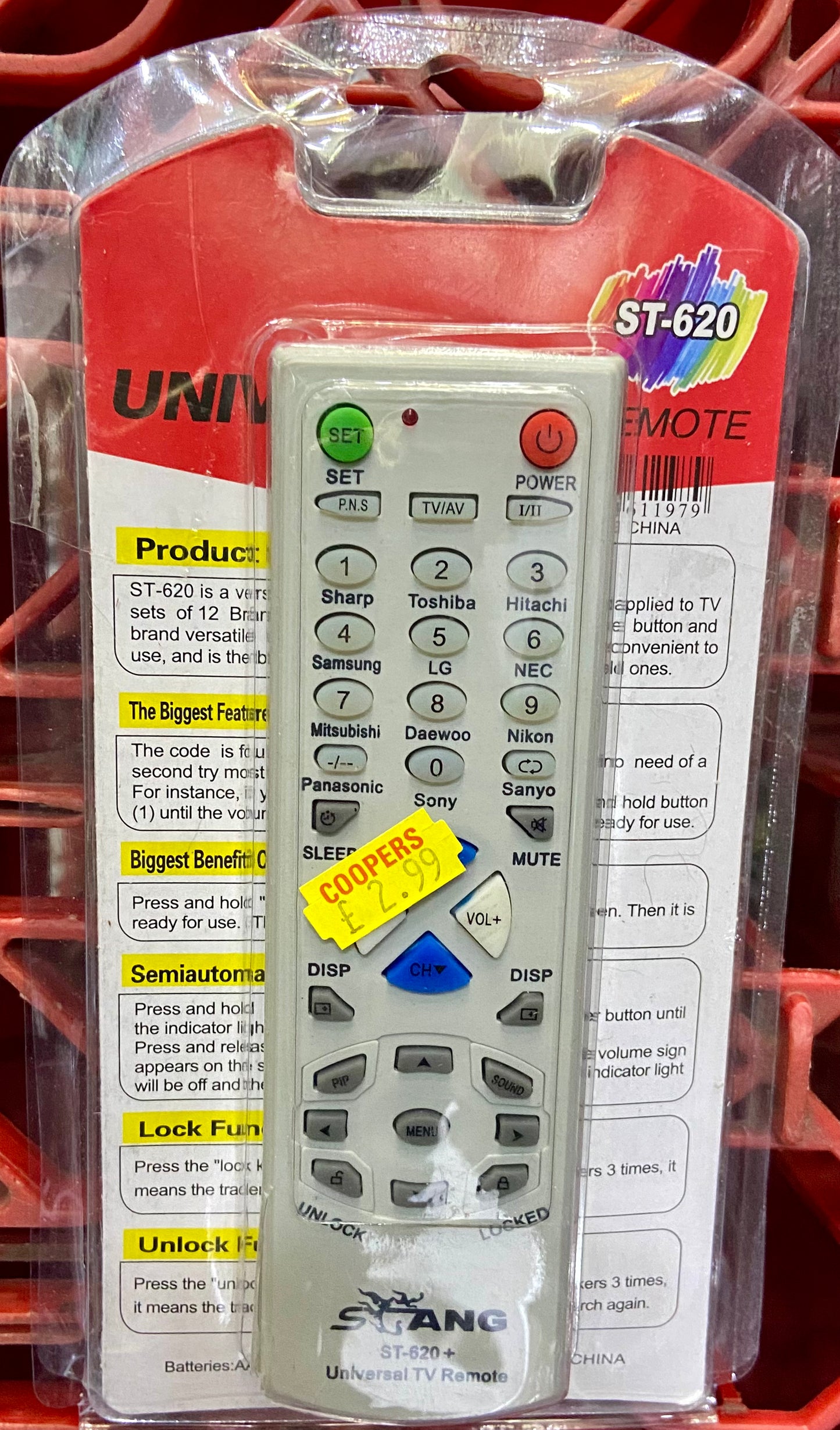 TÉLÉCOMMANDE UNIVERSELLE DE TÉLÉVISION