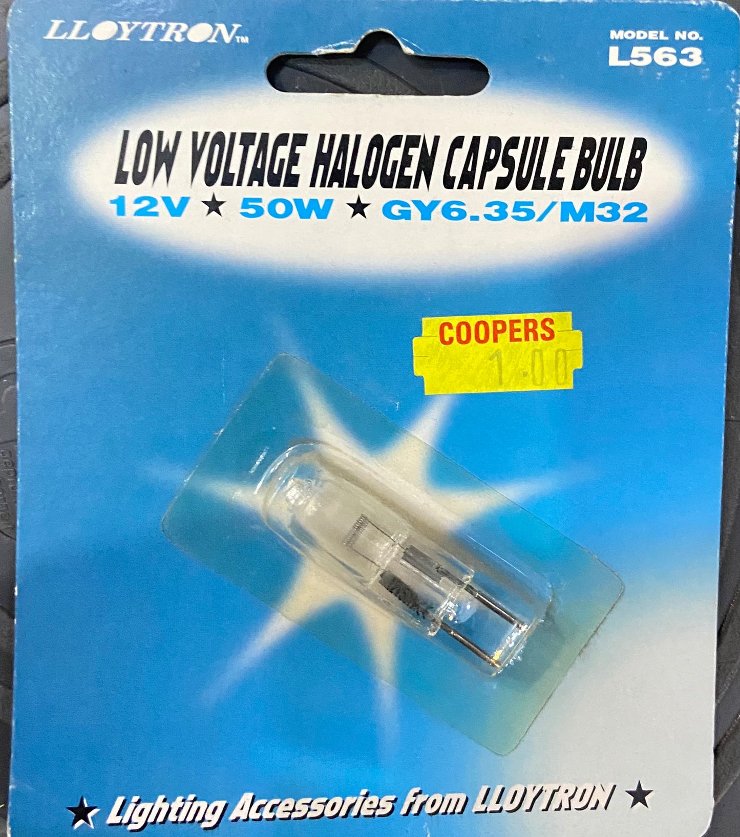AMPOULE CAPSULE BASSE TENSION LLOYTRON 50W GY6.35/M32