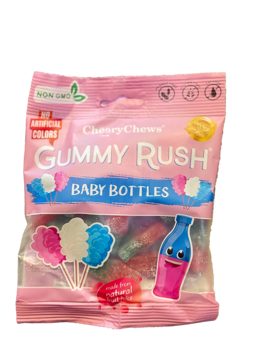 CHEERY CHEWS GUMMY RUSH BABY BOTTLES 90g