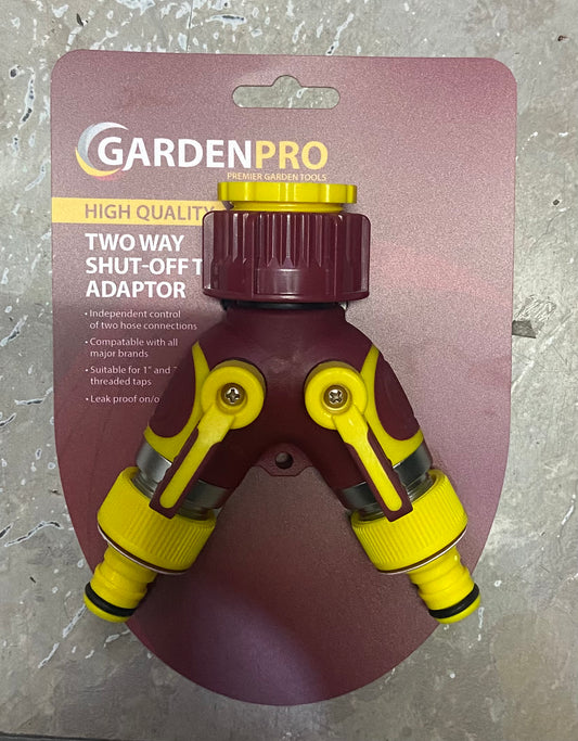 ADAPTATEUR ROBINET D'ARRÊT DE JARDIN BIDIRECTIONNEL PRO