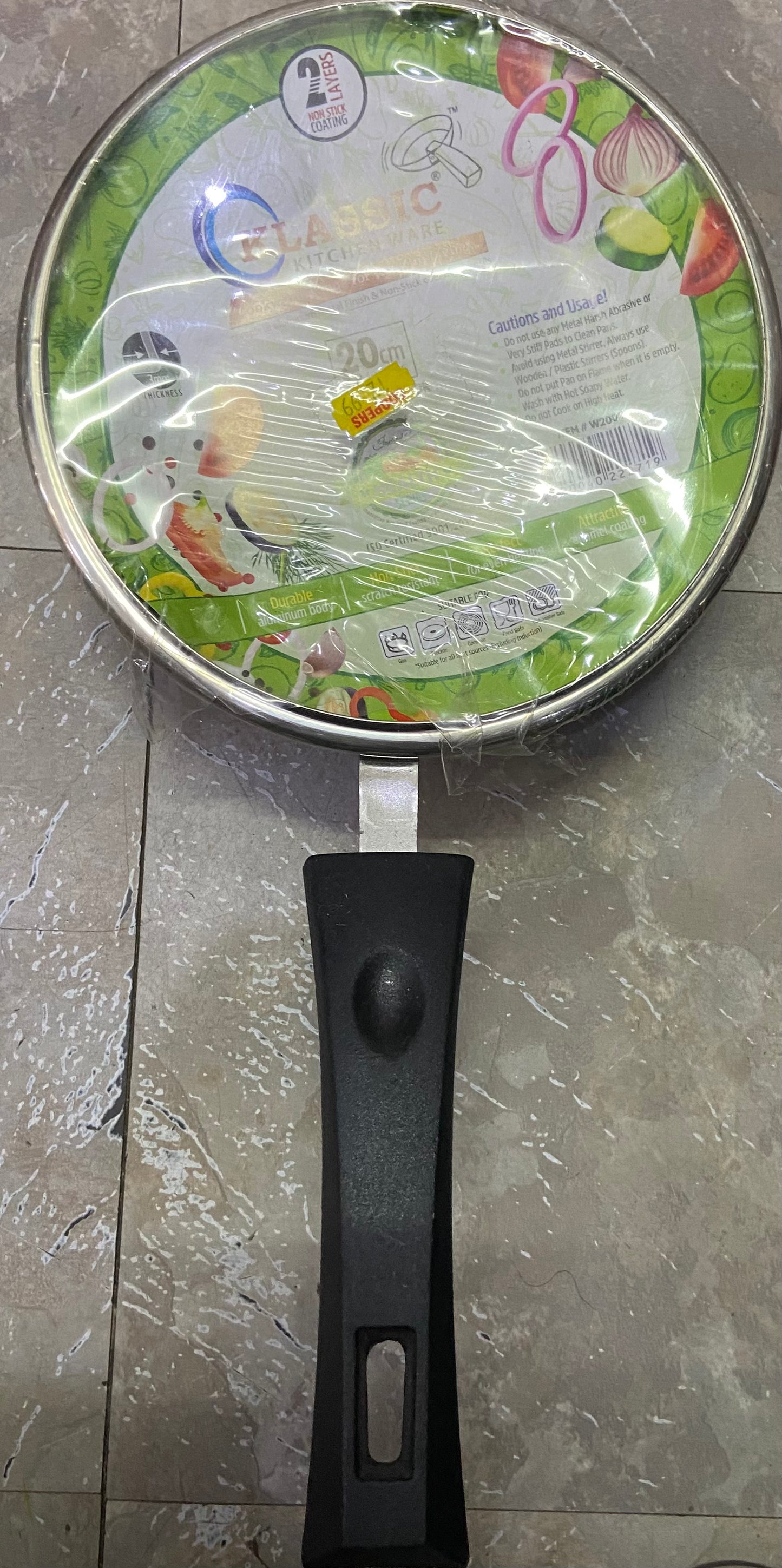 KLASSIC REVÊTEMENT ÉMAIL 20cm 7,8” ANTIADHÉSIF