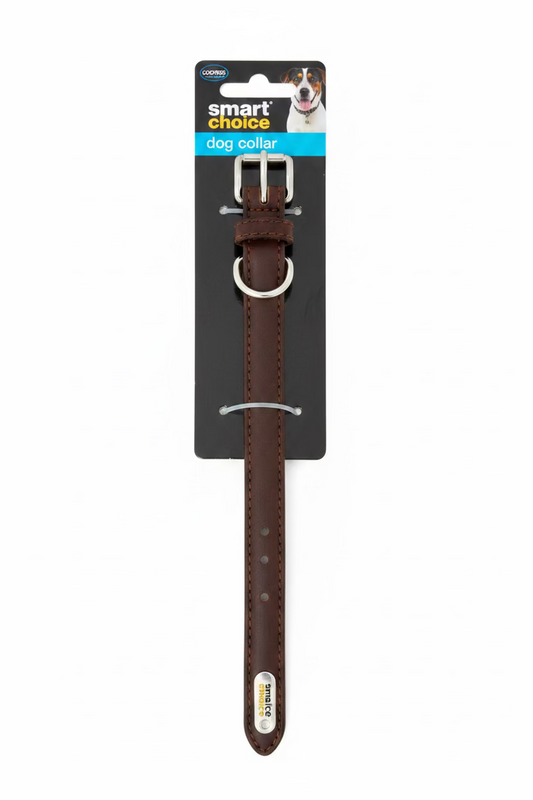 SMART CHOICE FAUX LEATHER DOG COLLAR