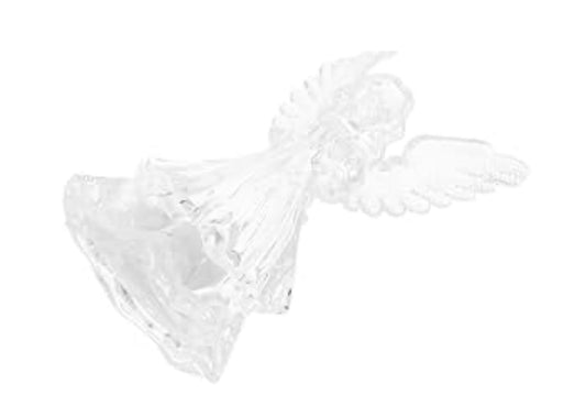 MAGIE FESTIVE ANGE LUMINEUX LED EN CRISTAL PILES INCLUSES