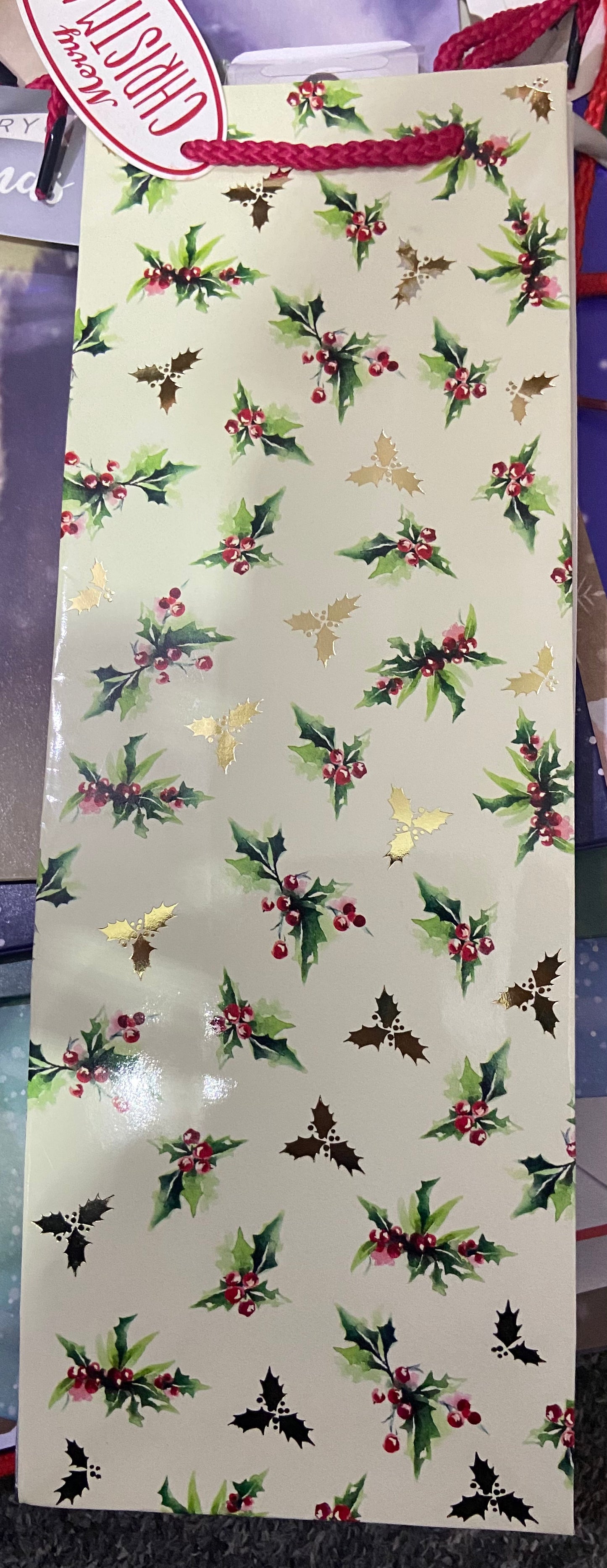 CHRISTMAS BOTTLE BAG