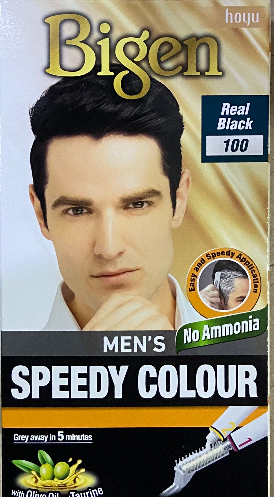 BIGEN MEN’S SPEEDY COLOUR REAL BLACK 100