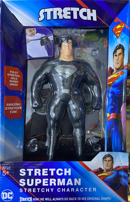 DC Comics Large Stretch SUPERMAN Action Figure Stretchable Kids Fun Toy