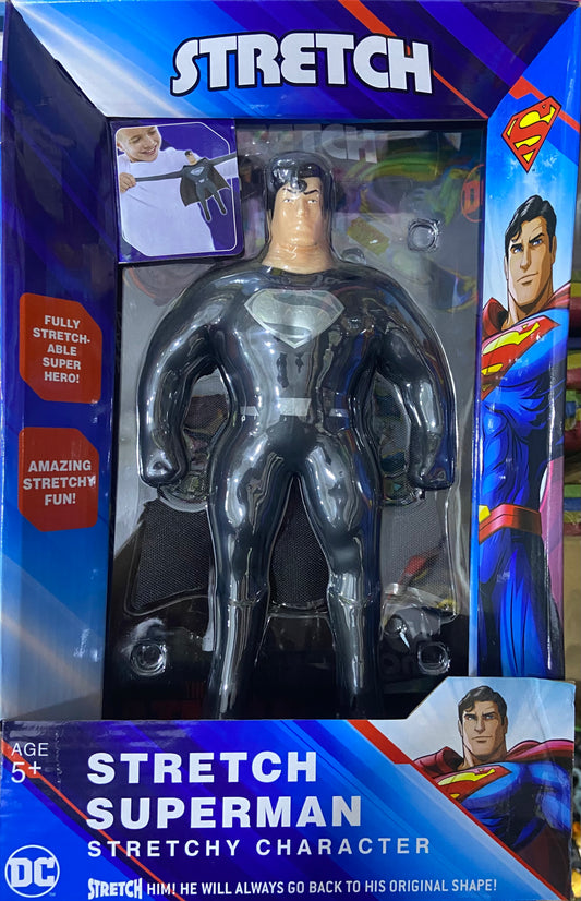 DC Comics Large Stretch SUPERMAN Action Figure Stretchable Kids Fun Toy