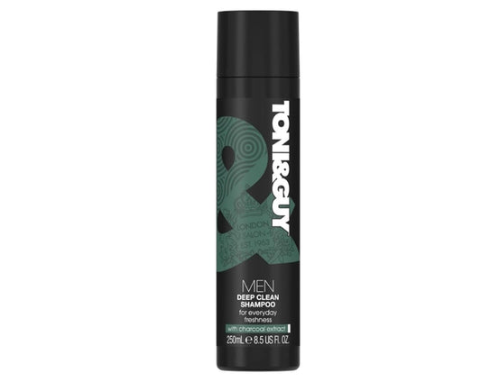 Toni & Guy Shampooing Nettoyant en Profondeur Homme à l'extrait de Charbon, 250ml