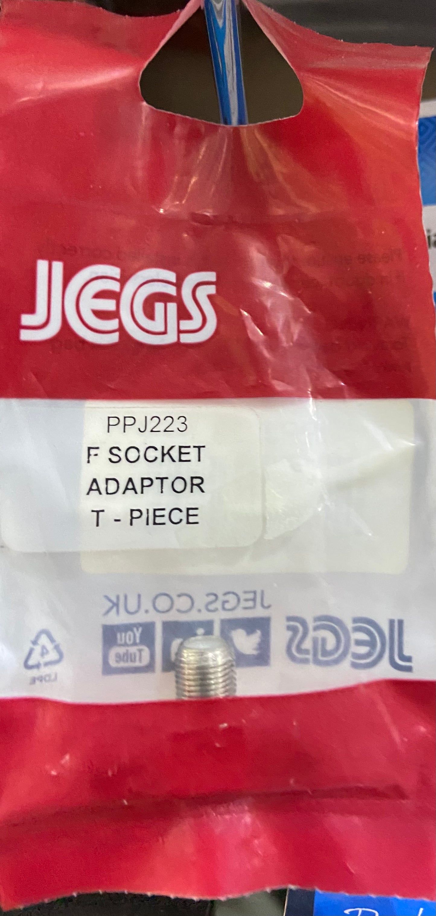 Jegs F Socket Adaptor T – Piece
