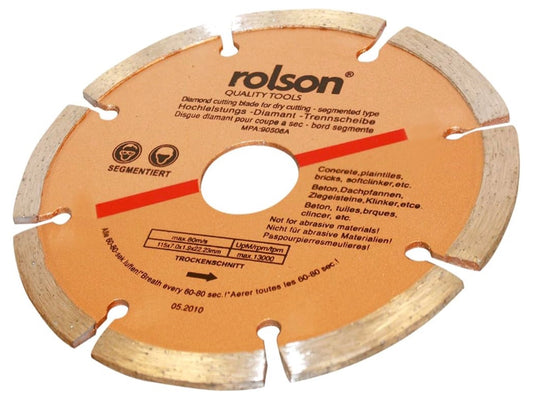 Rolson 24394 -  115 mm Diamond Tipped Segmented Blade