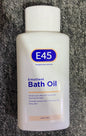 E45 Emollient Bath Oil to Moisturise Dry Skin and Gently Cleanse - 500ml