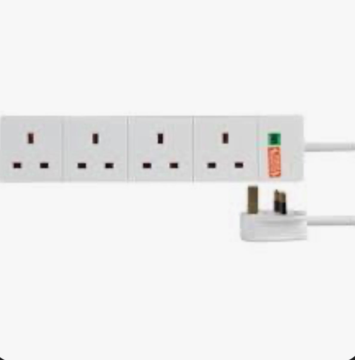 PRO-ELEC PL09209 13AMP 4 GANG 2M SURGE PROTECTED TRAILING (extension) LEAD