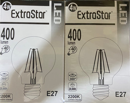 EXTRA STAR LED E27 40w Lot de 2