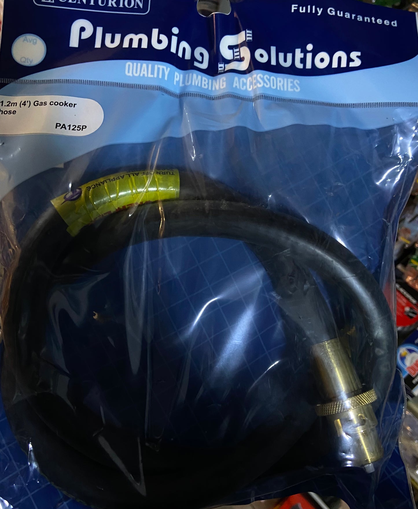 CENTURION 1.2m (4’) GAS COOKER HOSE