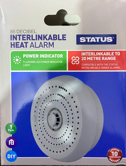 DÉTECTEUR DE CHALEUR INTERCONNECTABLE STATUS 85 DÉCIBELS