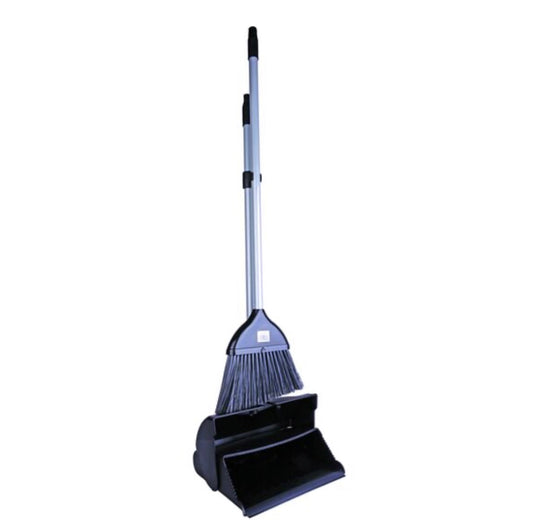 LONG HANDLE LOOBY DUST PAN WITH BROOM