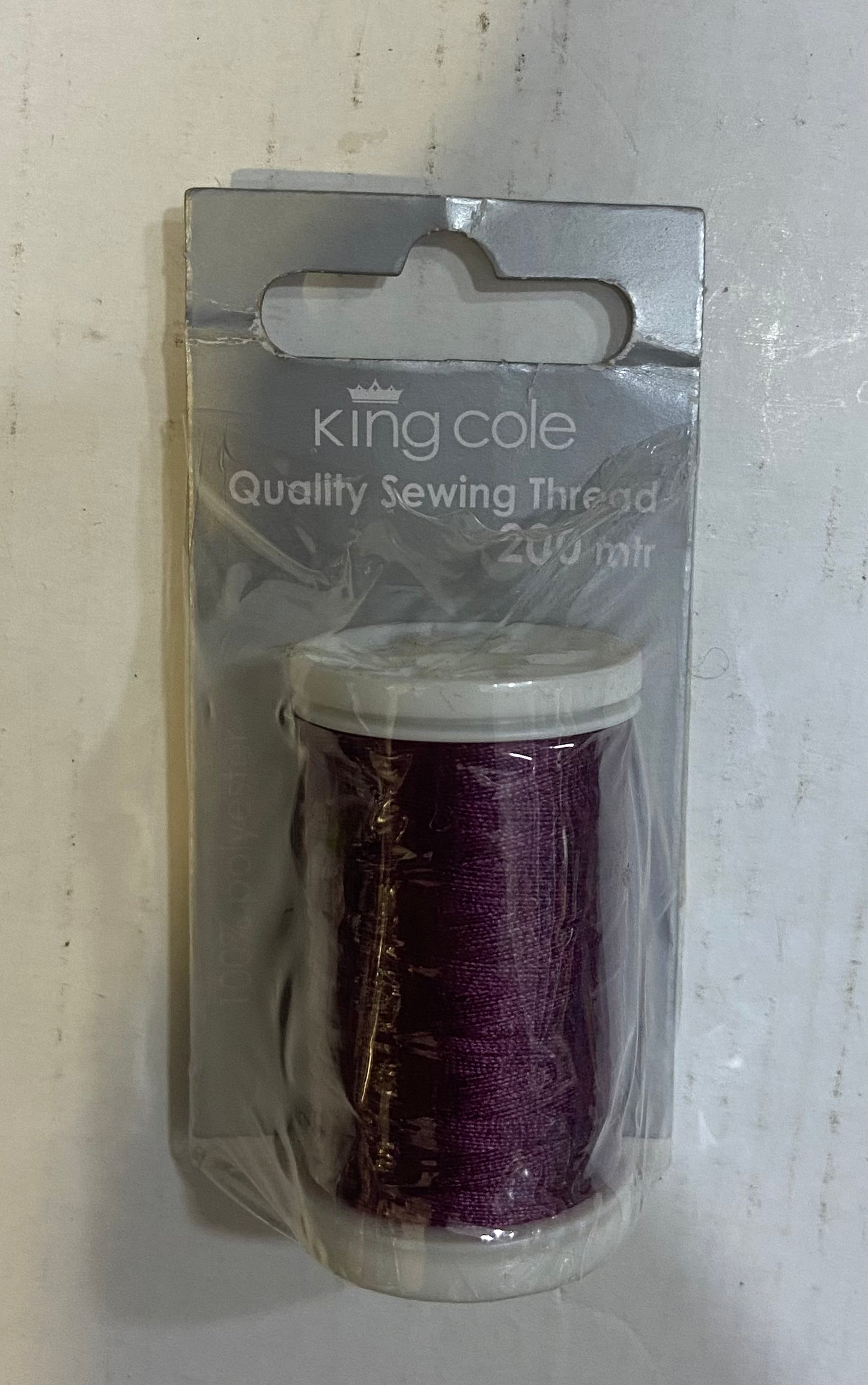 KING COLE QUALITY SEWING THREAD 200m  BEET RED