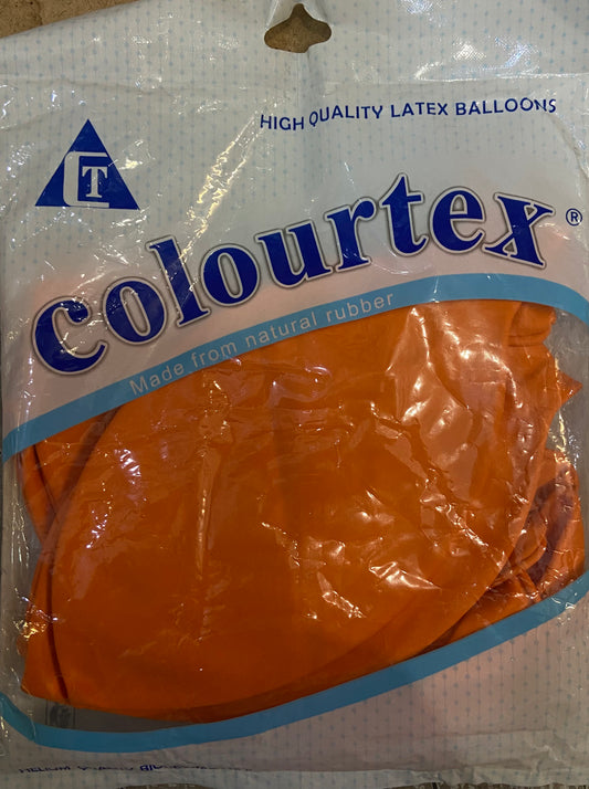 COLOURTEX HIGH QUALITY LATEX BALLOONS ORANGE