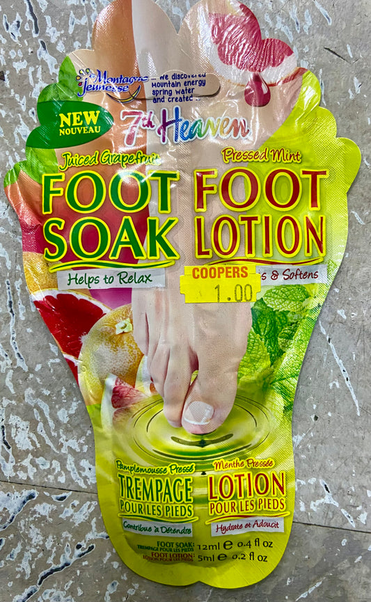 Bain de pieds et lotion pour les pieds 7th HEAVEN