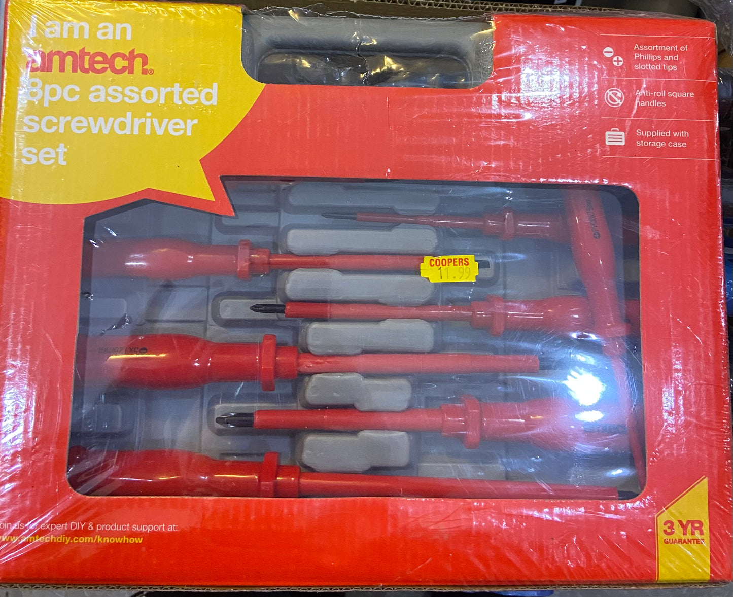 Jeu de 8 tournevis assortis AMTECH