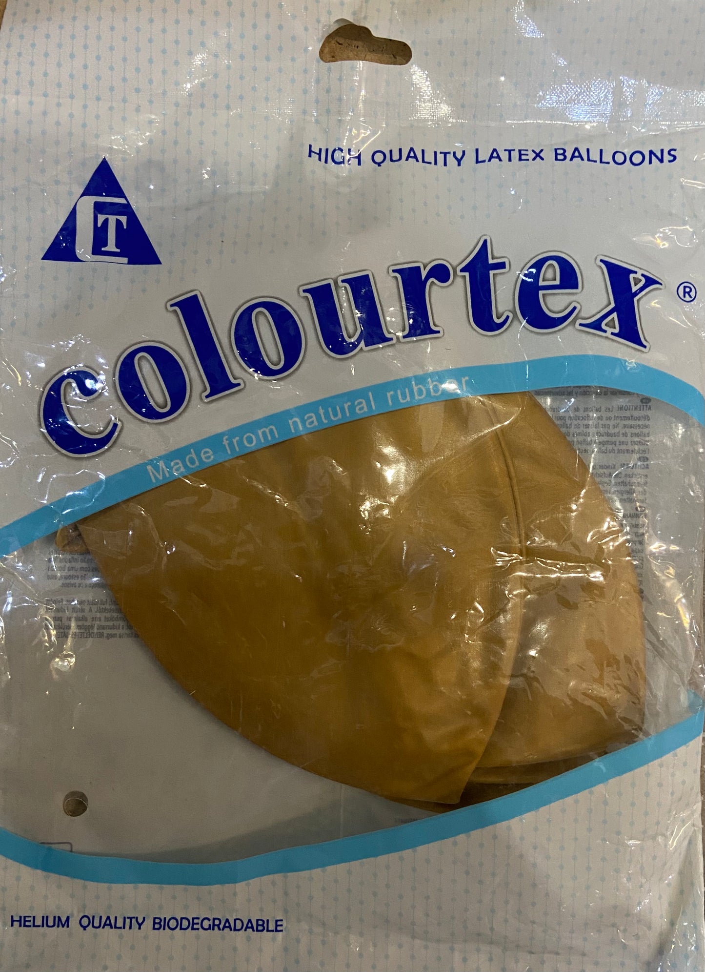 COLOURTEX HIGH QUALITY LATEX BALLOONS GOLD
