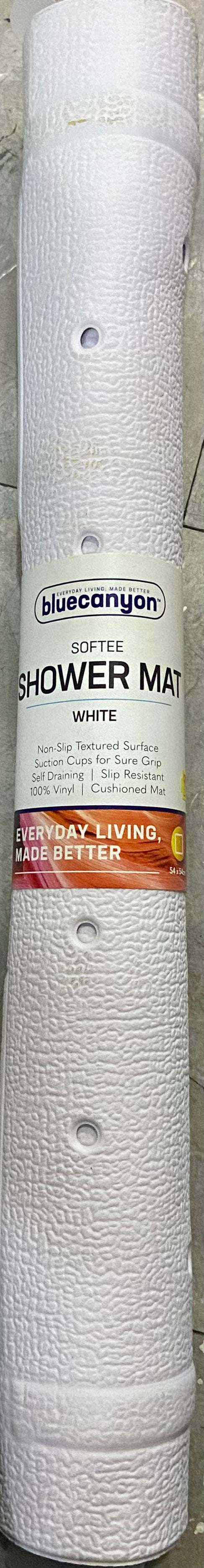 BLUECANYON SOFTEE SHOWER MAT WHITE