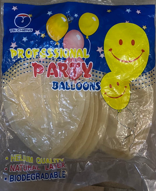 PROFESSIONAL PARTY BALLOONS CLEAR