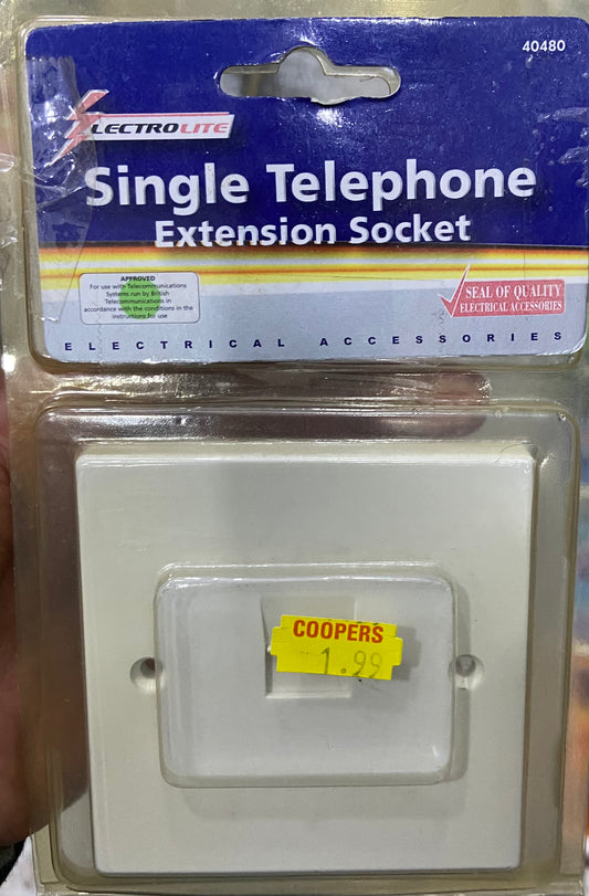 SINGLE TELEPHONE EXTENSION SOCKET