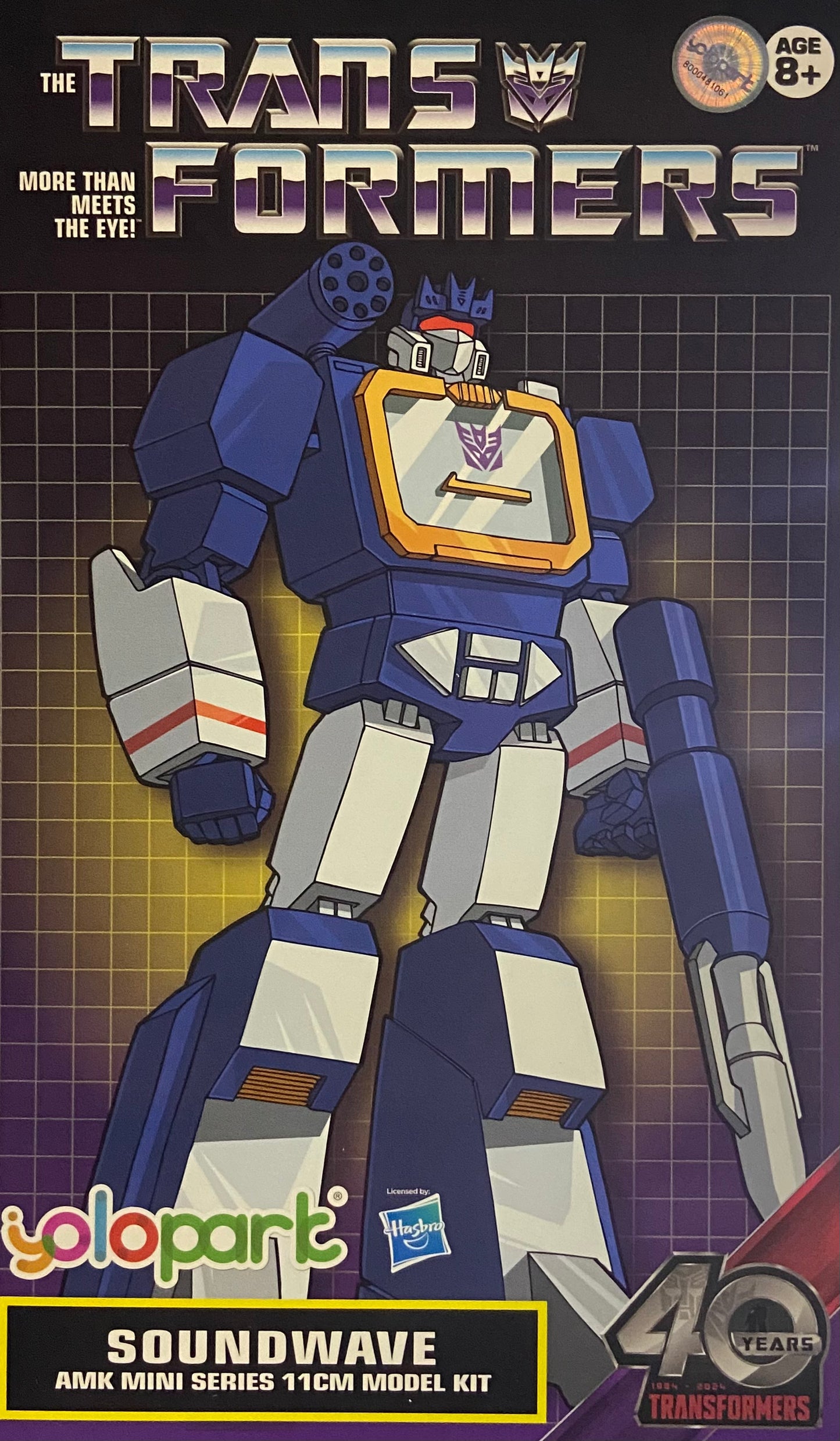 TRANSFORMERS SOUNDWAVE AMK MINI SERIES 11cm MAQUETTE À CONSTRUIRE