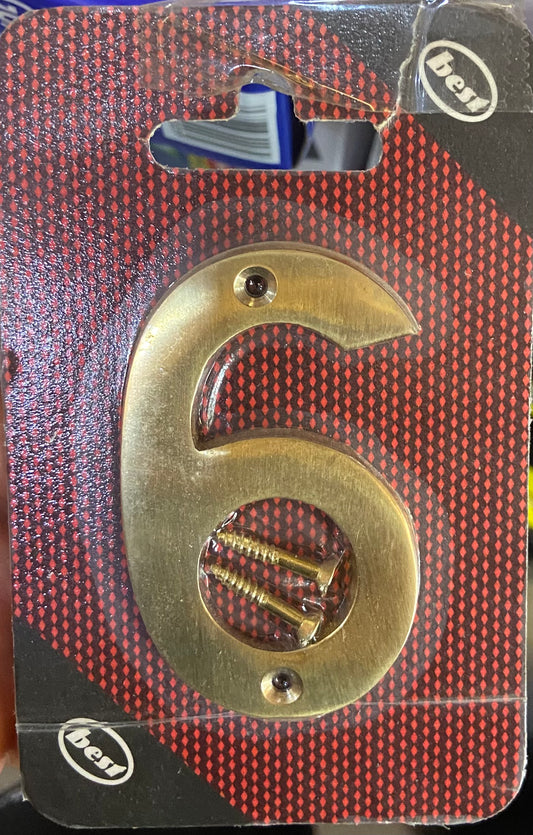 NUMÉRO 6 LAITON 3”