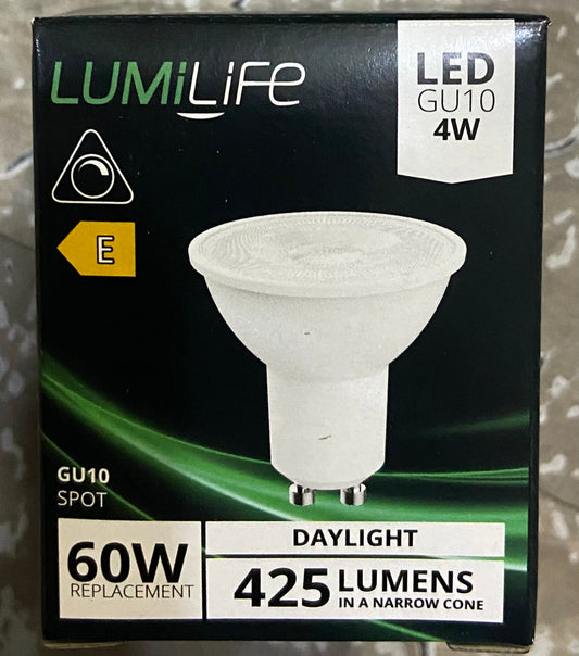 LUMILIFE LED GU10 4w=60w DAYLIGHT