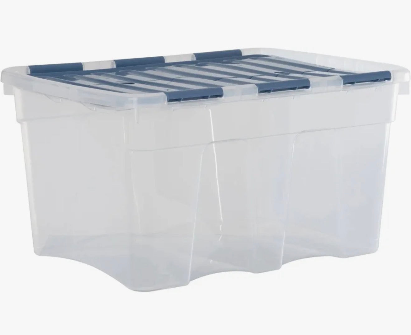 WHAM CROC 54L BOX & LID CLEAR/ELEMENT BLUE