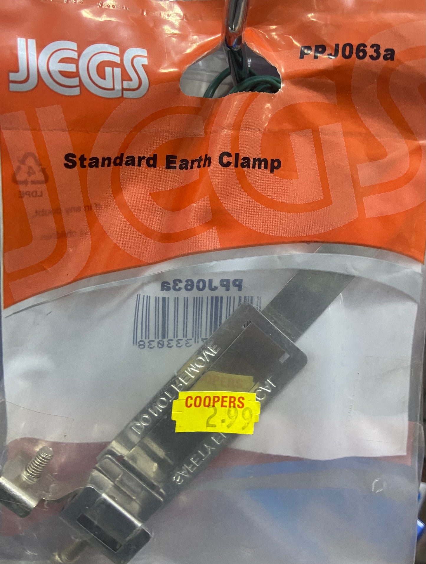 JEGS STANDARD EARTH CLAMP