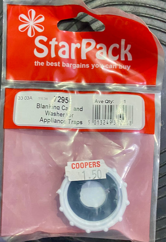 Bouchon obturateur et rondelle STAR PACK pour siphons d'appareils électroménagers