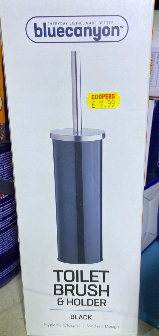 BLUECANYON TOILET BRUSH & HOLDER BLACK