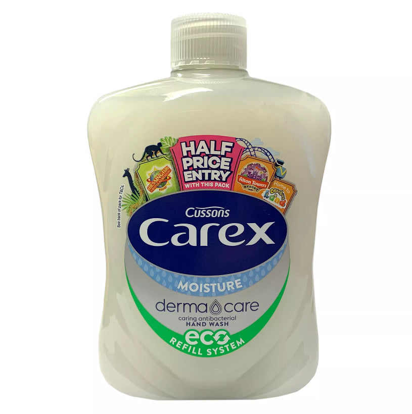 Carex Moisture Derma Care Antibacterial Moistursing Hand Wash 500ml Refill