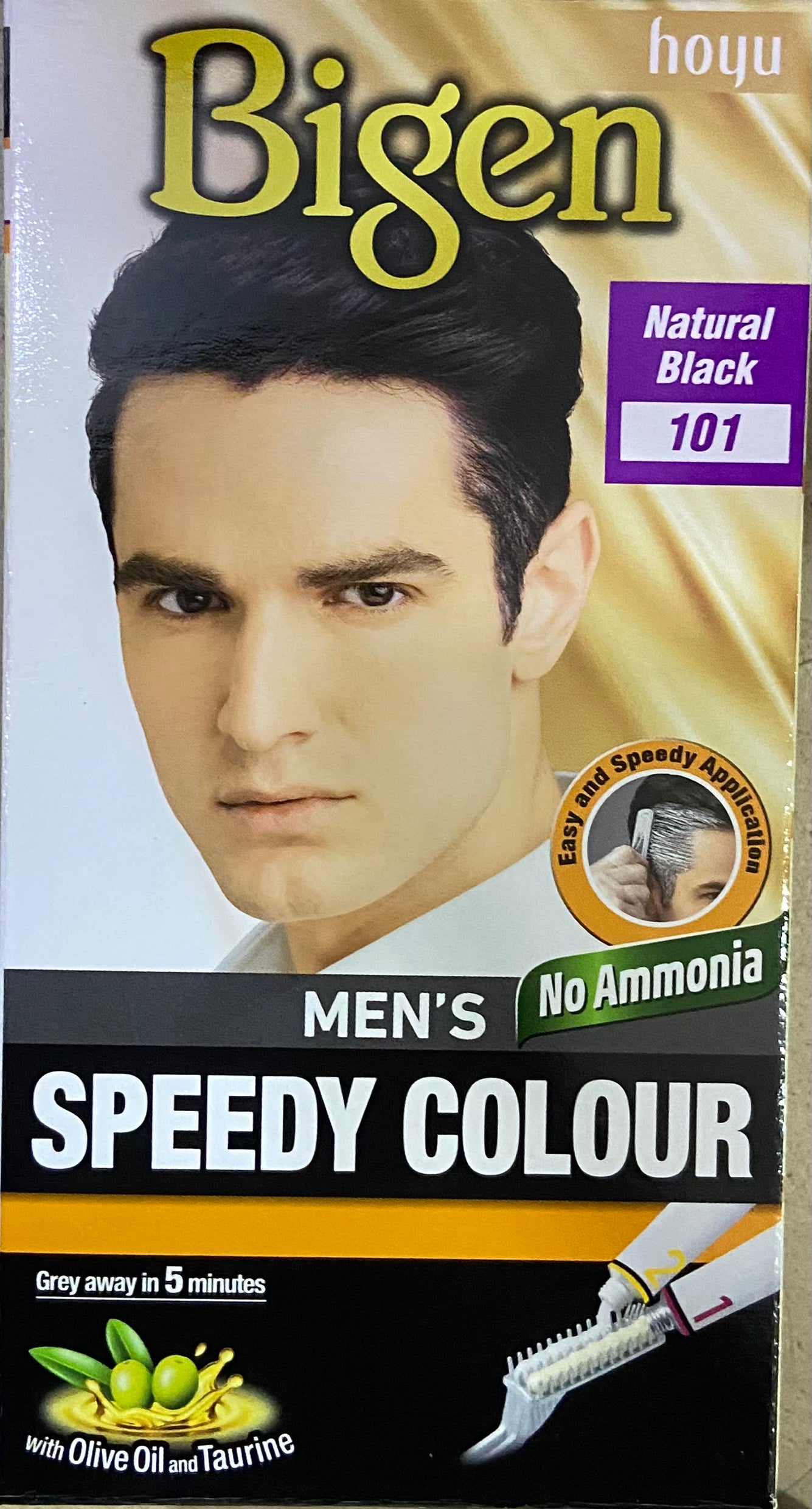 BIGEN MEN’S SPEEDY COLOUR NATURAL BLACK 101