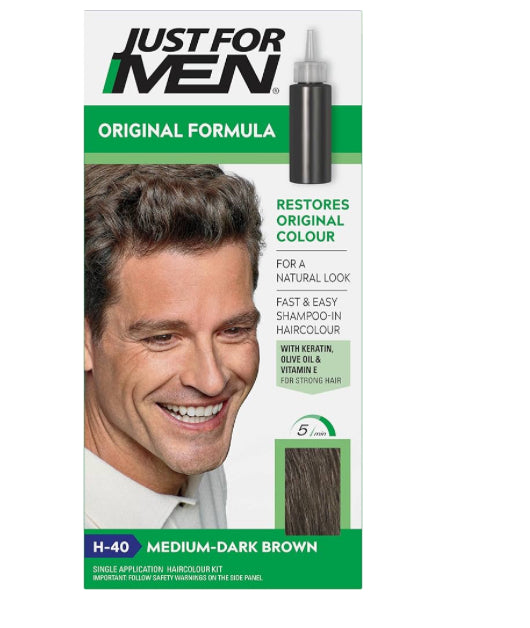 ORIGINAL FORMULA H-40 MEDIUM DARK BROWN JUST FOR MEN