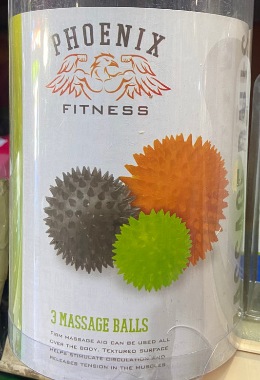 PHOENIX FITNESS 3 MASSAGE BALLS