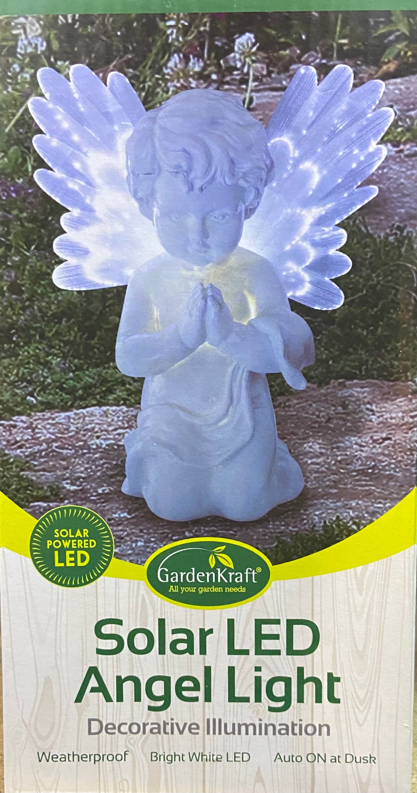 ANGE LUMINEUX SOLAIRE À DEL
