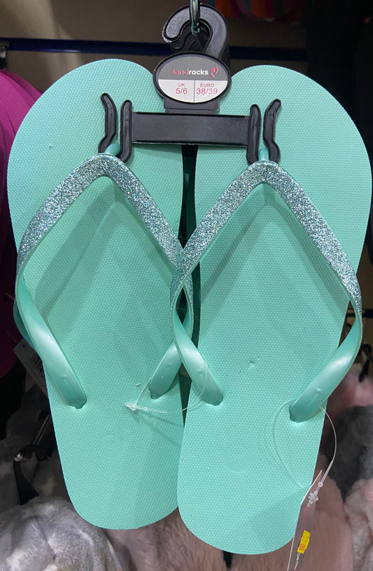 LADIES PLAIN FLIP FLOPS 5/6(UK) 38/39(EURO)