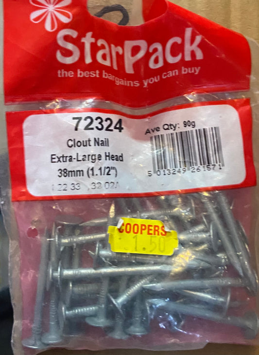 STARPACK NAIL CLOUT EXTRA LARGE HEAD