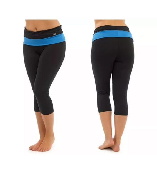 Pantalon de yoga Tom Franks pour femme - Noir/Violet GRANDE TAILLE