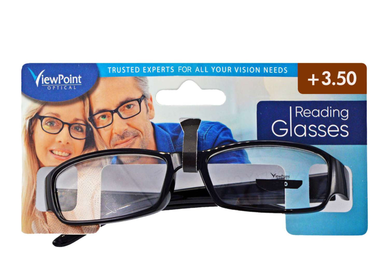 VIEWPOINT READING GLASSES Assorted Colours +3.50