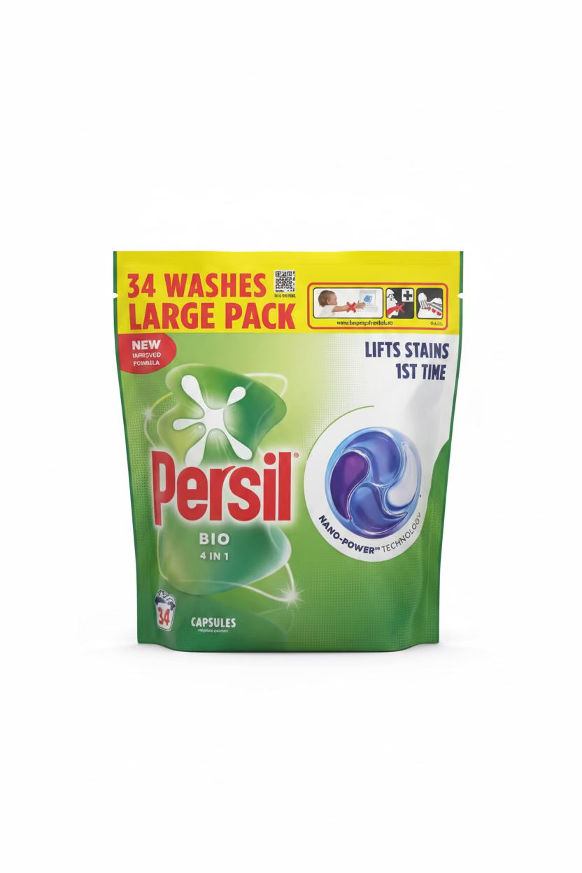 PERSIL BIO 4 in 1 WASHING CAPSULES LARGE PACK